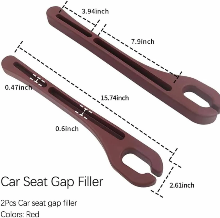 KIFIDAN 2Pcs Beige Car Seat Gap Filler Organizer with Phone Holder, Multifunctional Car Side Seat Storage for SUV & Sedan, Prevent Items from Dropping