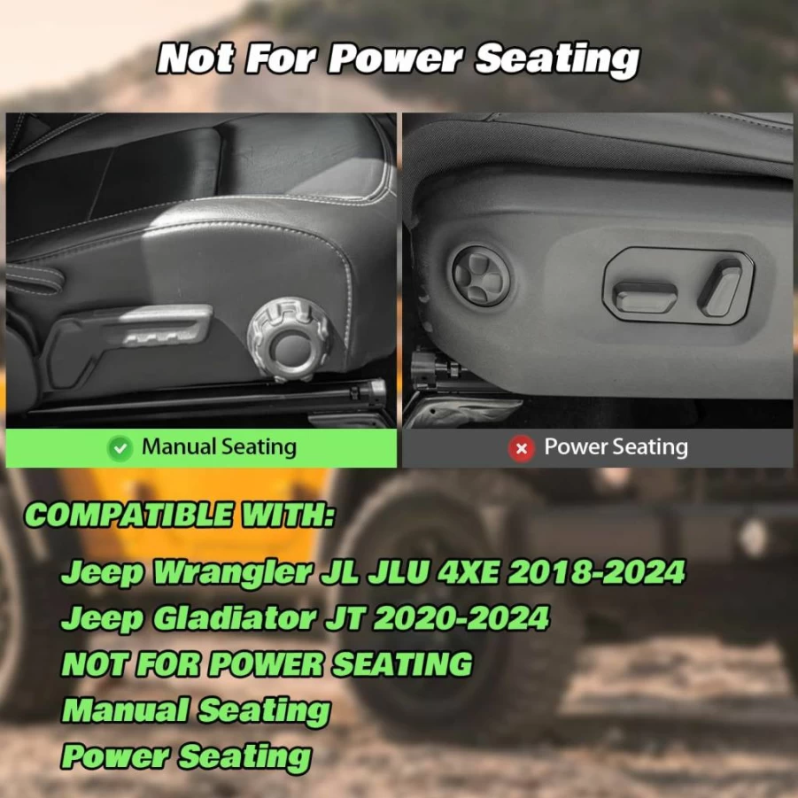 Aviolink Metal Front Pocket Storage Box for 2018-2024 Jeep Wrangler JL JLU 4XE & Gladiator JT - 2Pcs Interior Door Organizer Accessories