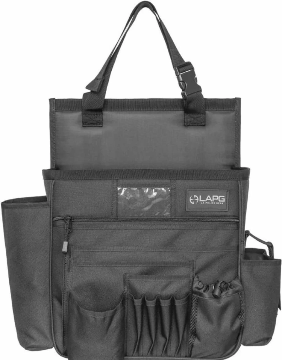 LA Police Gear Tactical Seat Organizer - Durable Patrol Car Truck Storage Bag for Duty Gear