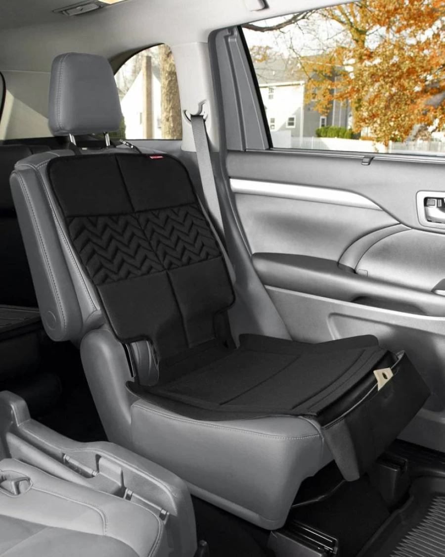 Skip Hop Black Back Seat Car Organizer - Stylish Vehicle Storage for Kids Essentials