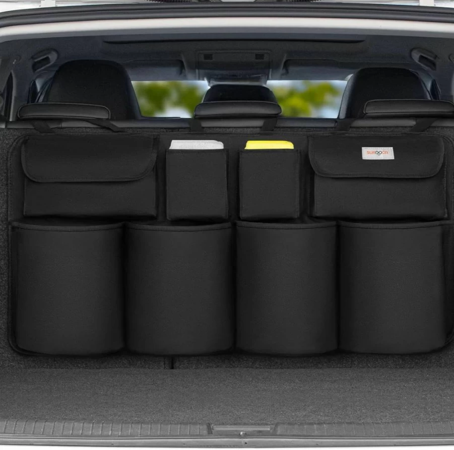 SURDOCA SUV Hanging Trunk Organizer - 7-Layer Car Storage Solution, Space-Saving Interior Accessories for Vehicles