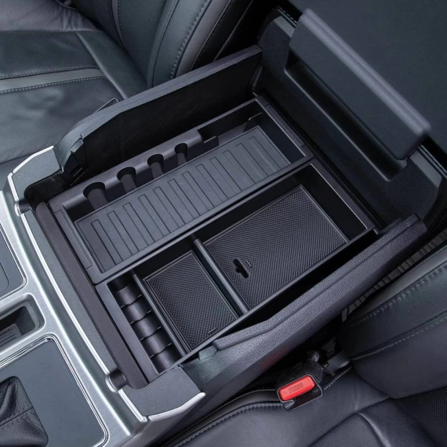 PIMCAR Center Console Organizer Tray for Ford F150 F250 F350 F450 & Expedition 2015-2024 | Compatible with Factory Tray | Storage Accessories