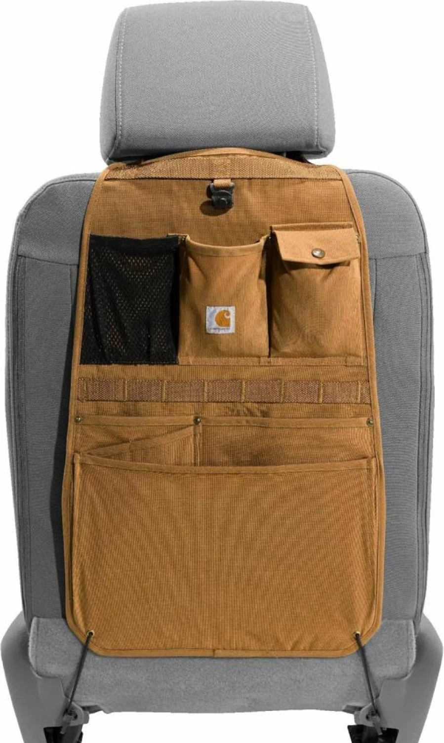 Carhartt Universal Seat Back Organizer - Brown One Size Vehicle Storage for Cars & Trucks
