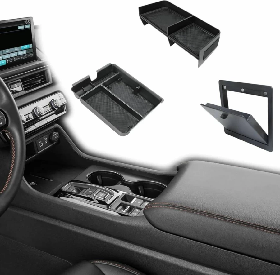Neepiar Center Console Organizer Tray for 2023-2025 Honda Pilot, 2024-2025 Ridgeline, 2024-2026 Passport - Armrest Storage Divider Insert Interior Accessories