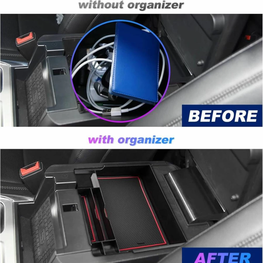 SXCY Center Console Organizer Tray for 2020-2025 Ford Explorer | Custom Fit Accessories for Explorer 2024 & 2025 Models | Durable Storage Solution