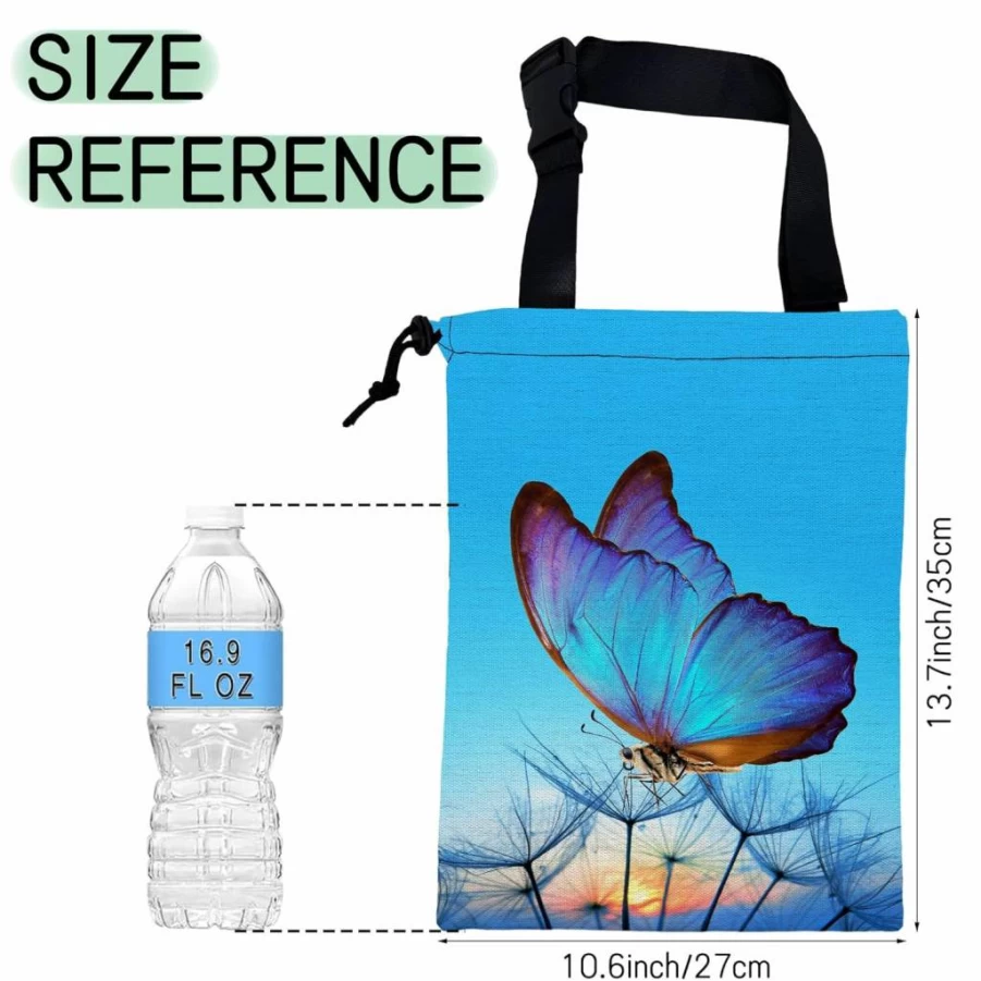 NHNXHWIA Waterproof Car Trash Bag with Adjustable Buckle - Hanging Drawstring Auto Garbage Can for SUV, Vehicle, Camping & Road Trips - Back Seat Organizer