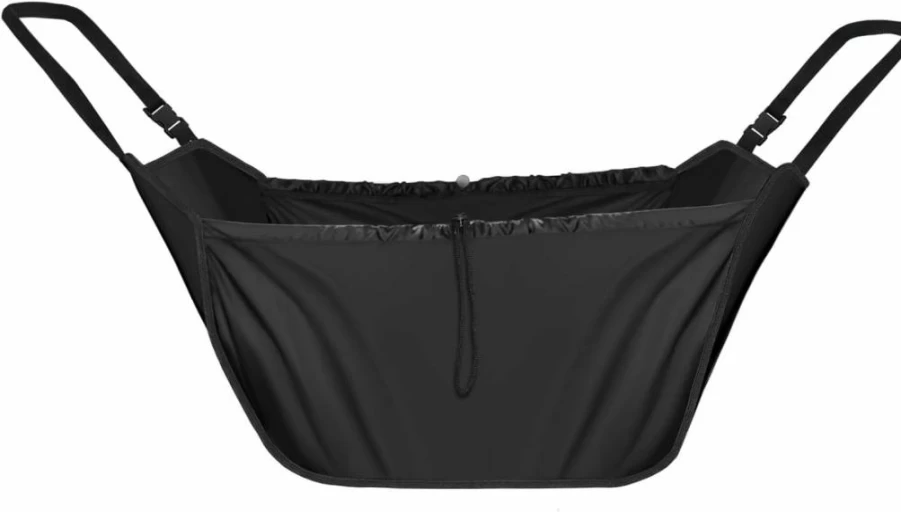 INFANZIA Collapsible Car Seat Organizer - Large Capacity Hanging Storage Bag, Portable Travel Tote with Drawstrings for Backseat, Shopping, and Reusable Use