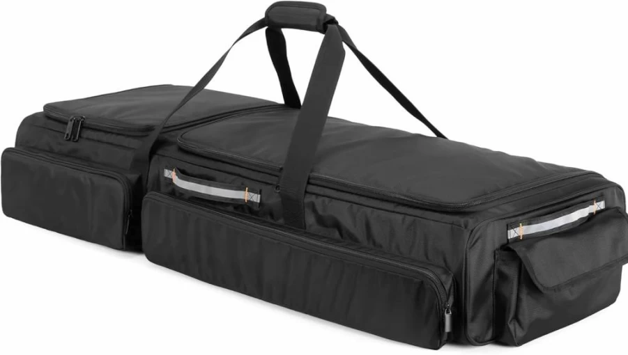 Samdew Underseat Storage Organizer for Truck - Double Compartment Tool Box with Dividers & Multiple Pockets (Patented Design) - Fits Supercrew & Crew Cab Back Seat