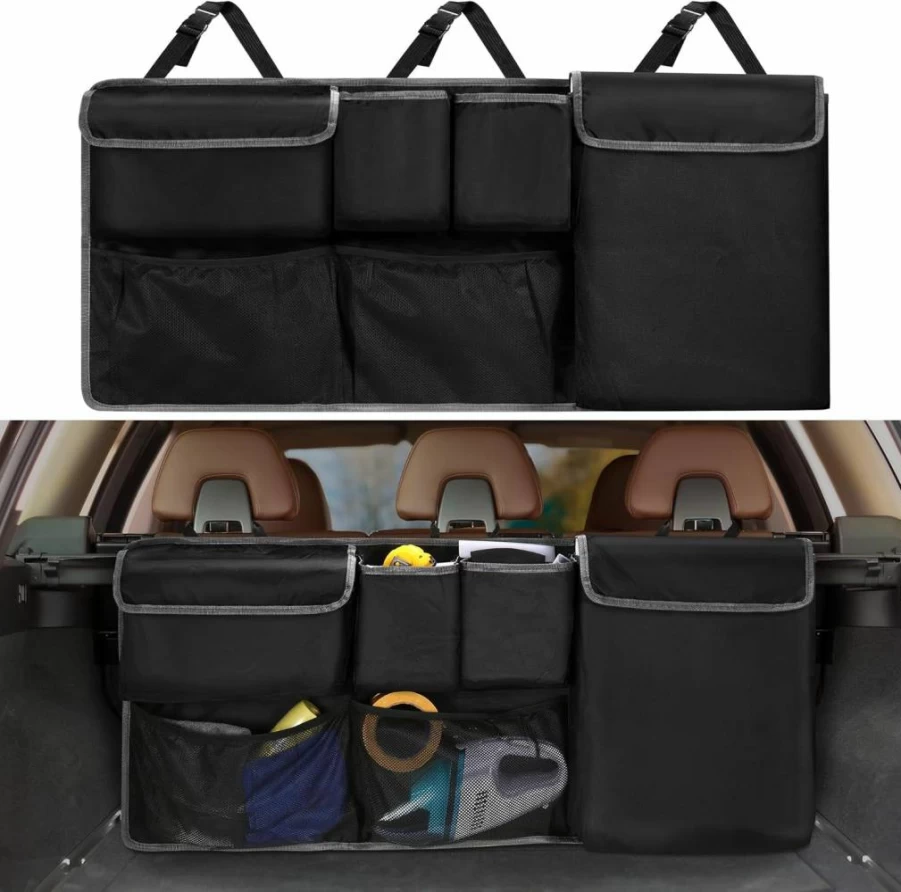 XHRING Car Trunk Organizer and Backseat Hanging Storage Bag for Subaru Crosstrek, Forester, Outback, Ascent - Premium SUV Accessories (2000-2025)