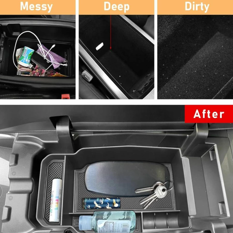 TTCR-II Center Console Organizer Tray for Mazda CX-30 2020-2025, Armrest Storage Box Compatible with Mazda CX-30 Accessories