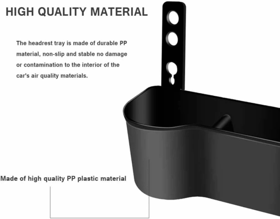 SENLIXIN Universal Car Seat Back Organizer - Cup Holder, Food Tray, Storage Pockets for Phones, Keys, Cards, Wallets