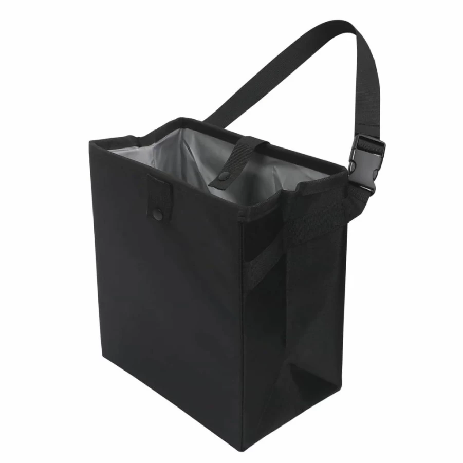 Homelove Collapsible Car Trash Can - Leak-Proof Waterproof Auto Garbage Bin, Portable Hanging Storage Bag with Large Capacity, Multipurpose Vehicle Organizer (Black)