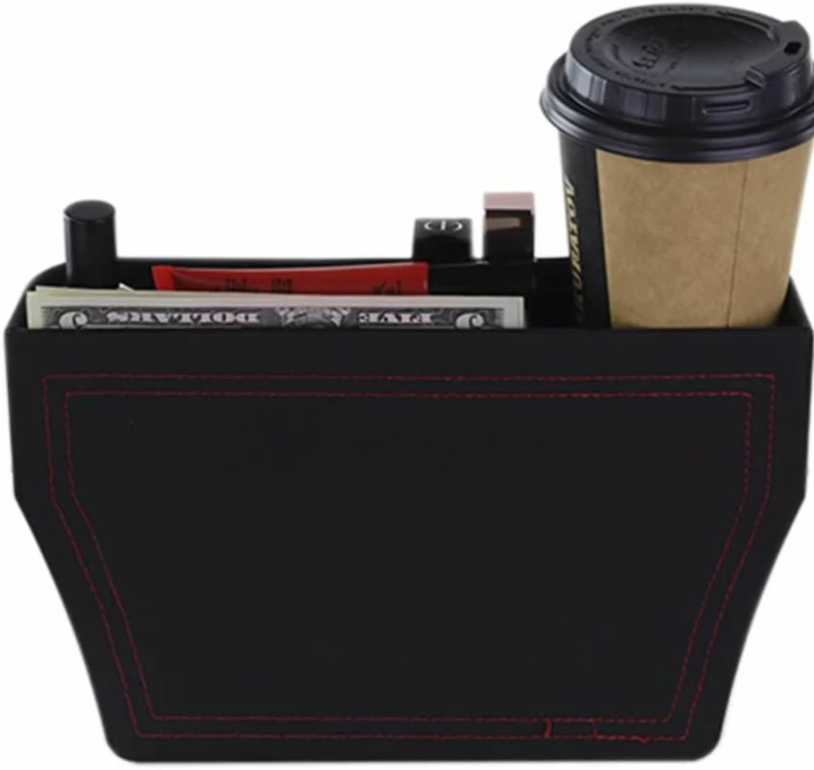 Premium Multifunctional Car Seat Organizer (Beige, Right Side) - Universal Fit for All Vehicles