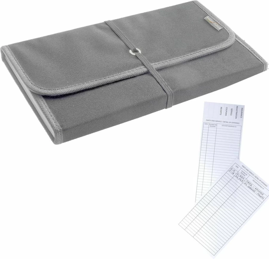 High Road Car Glove Box Organizer - Expandable Document Holder for Insurance, Registration & Paperwork with Card Pockets - Front Seat Storage Solution