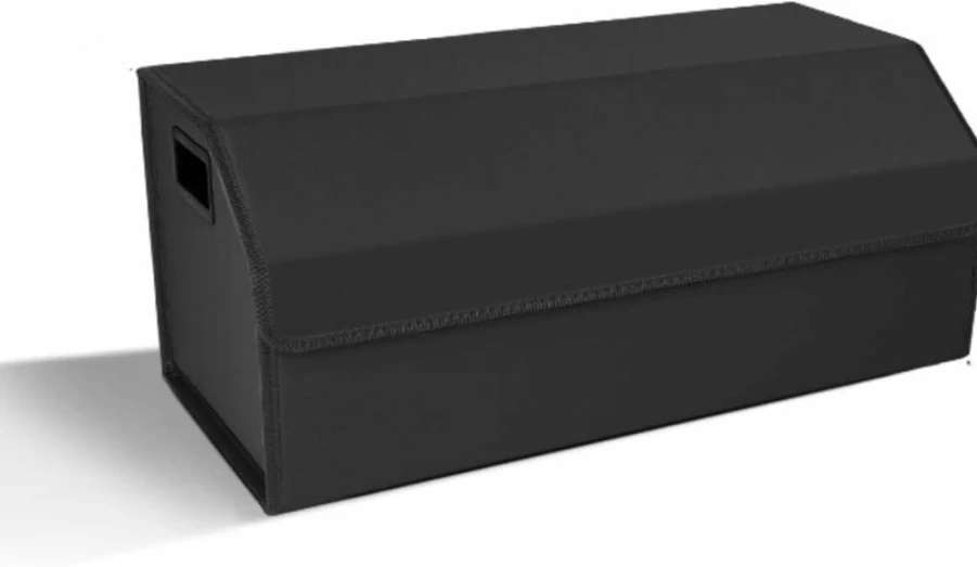 55Tech 19.69-Inch Foldable Car Trunk Organizer - Medium Black Storage Box for SUV, Truck & Auto Accessories