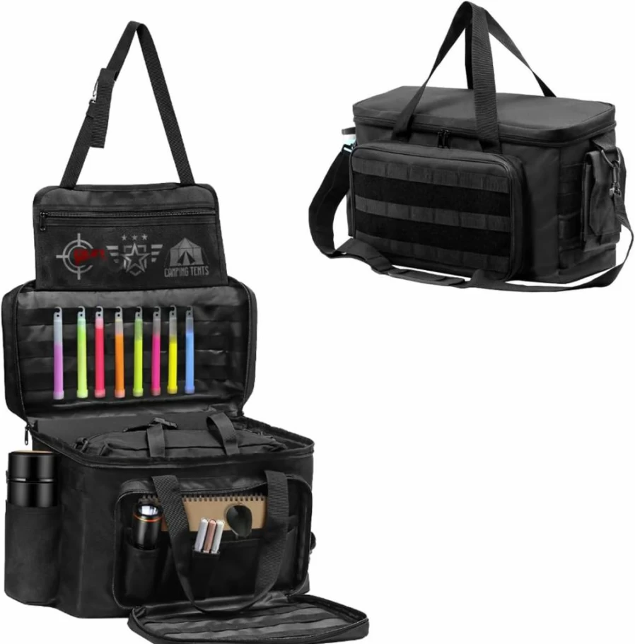 AIAUTOAIEV 6-Pack Black Tactical Seat Back Organizer for Cars & Trucks - Heavy Duty Military-Grade Universal Storage Pouch for Ford, Jeep, Ram