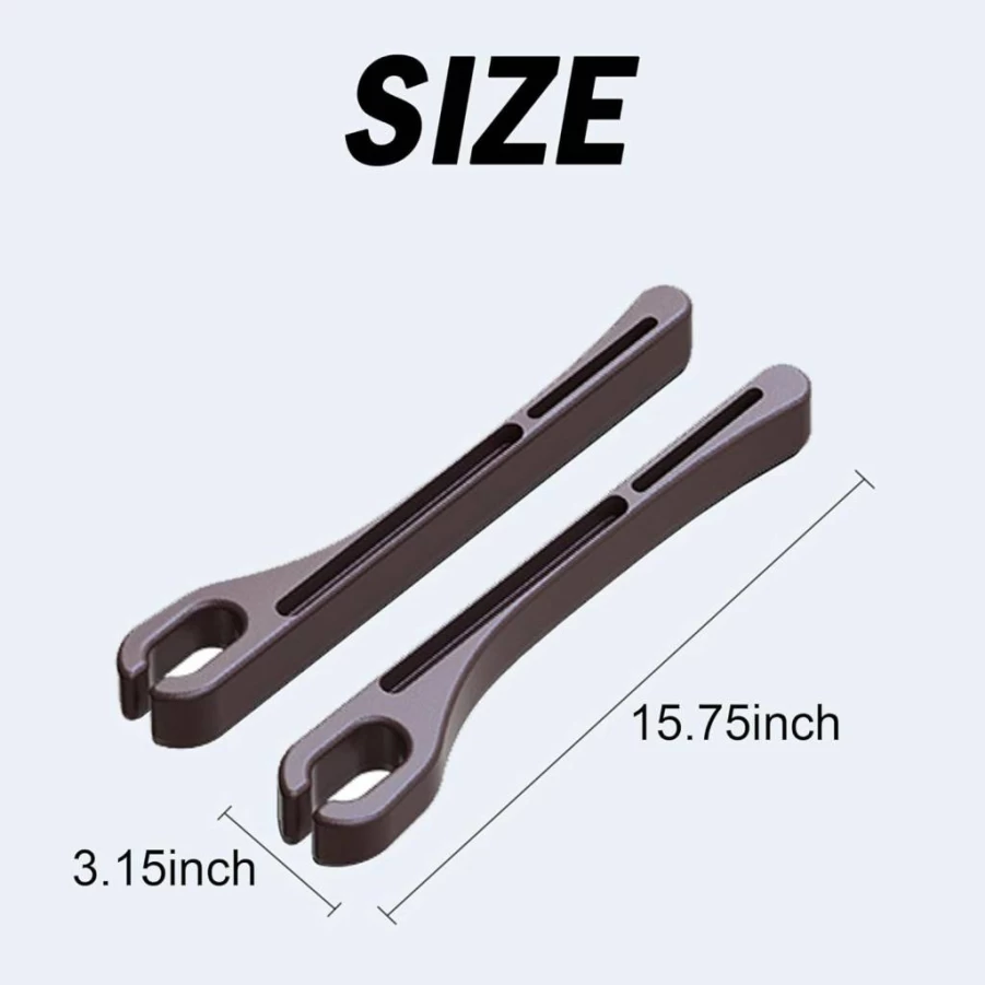 2Pcs LevChall Car Seat Gap Filler - Universal Gap Stopper with Built-In Storage Organizer for Cars, Trucks & SUVs to Prevent Items Falling (Black)