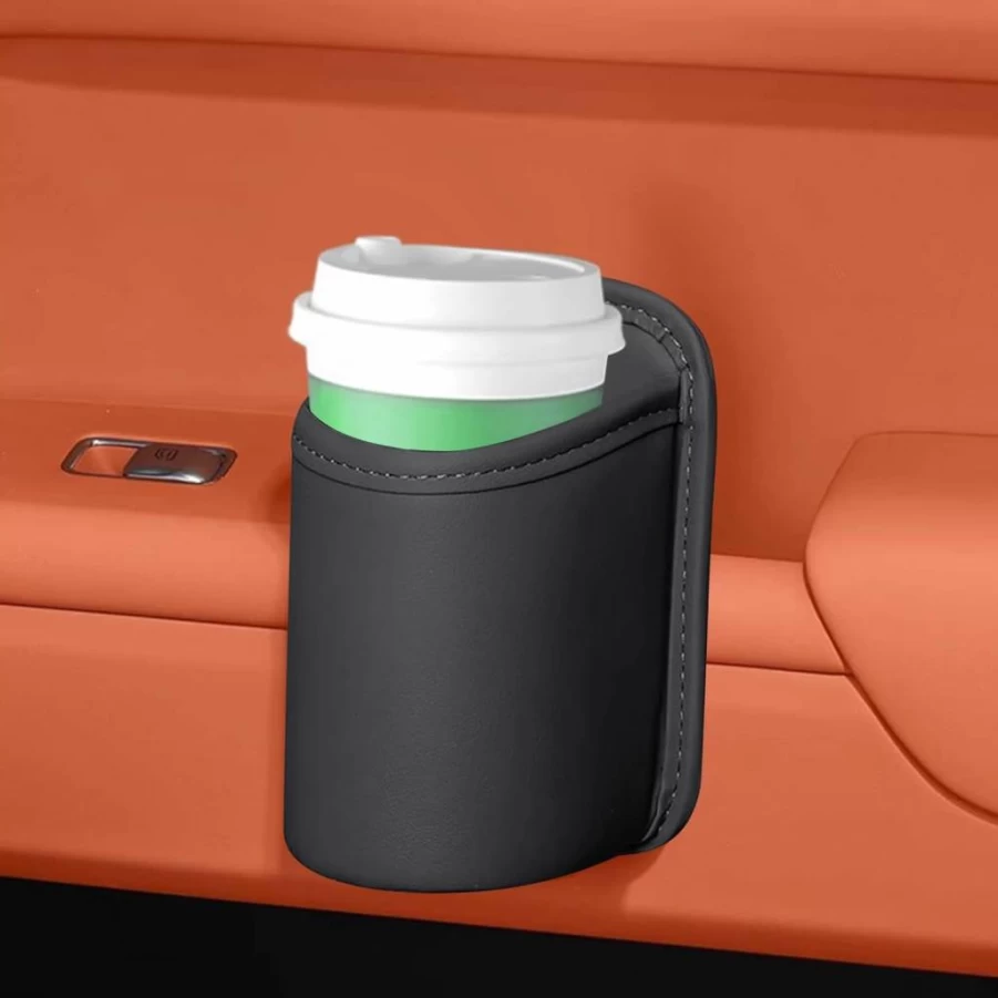 Universal Backseat Cup Holder - Anti-Spill Car Drink Organizer with Elastic Storage for Beverages, Phones, Keys & Snacks