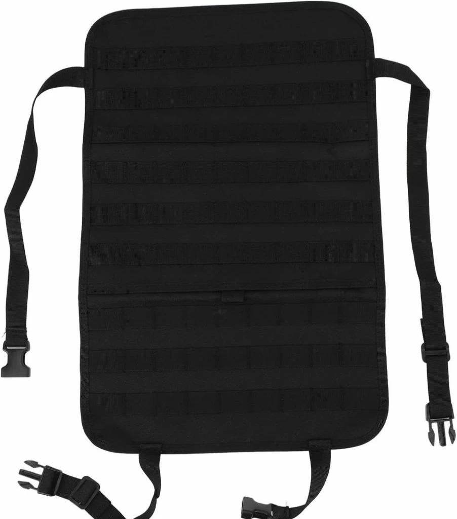 Plplaaoo Car Seat Organizer - Large Capacity Backseat Storage for Cars, Multifunctional Vehicle Organizer with Nylon Material, Back Seat Protector and Space-Saving Design