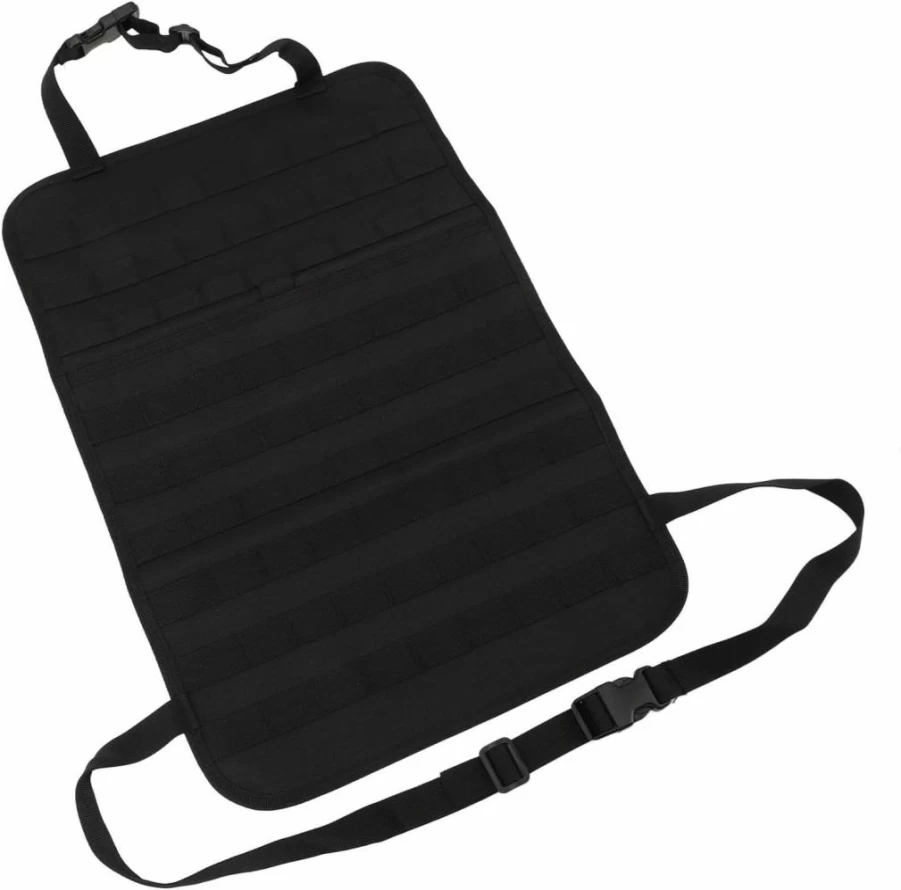 Plplaaoo Car Seat Organizer - Large Capacity Backseat Storage for Cars, Multifunctional Vehicle Organizer with Nylon Material, Back Seat Protector and Space-Saving Design