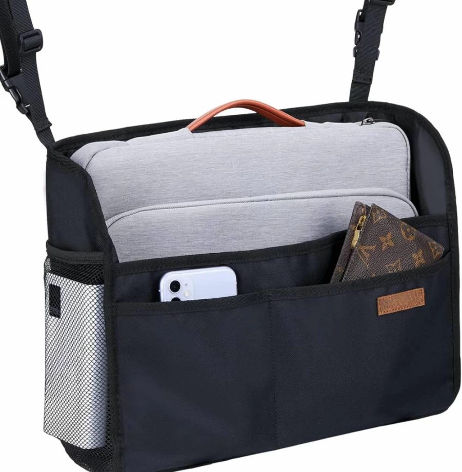 WLLWOO Car Seat Gap Organizer - Universal Front Seat Storage Holder for Phones, Purses, and Accessories with Non-Slip Design